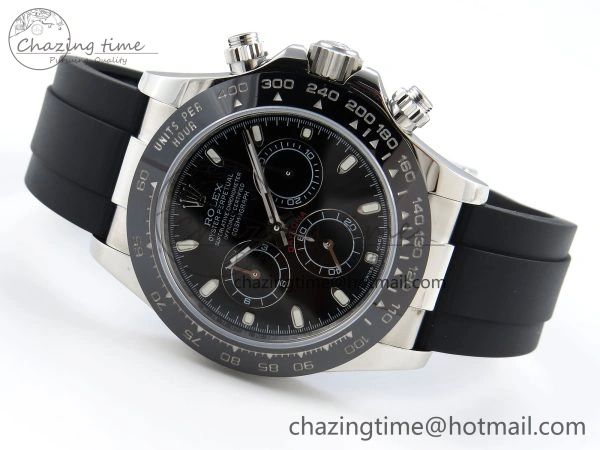 Original DAYTONA 116519 SS OMF BEST EDITION BLACK DIAL ON OYSTERFLEX STRAP A7750 (SLIM MOVEMENT) 1788