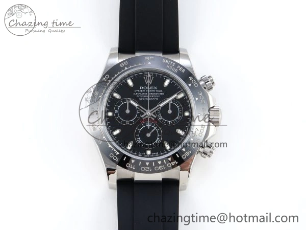 Original DAYTONA 116519 SS OMF BEST EDITION BLACK DIAL ON OYSTERFLEX STRAP A7750 (SLIM MOVEMENT) 1788