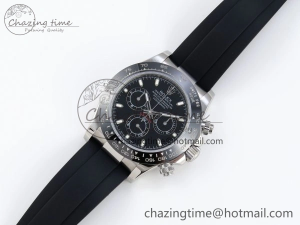 Original DAYTONA 116519 SS OMF BEST EDITION BLACK DIAL ON OYSTERFLEX STRAP A7750 (SLIM MOVEMENT) 1788