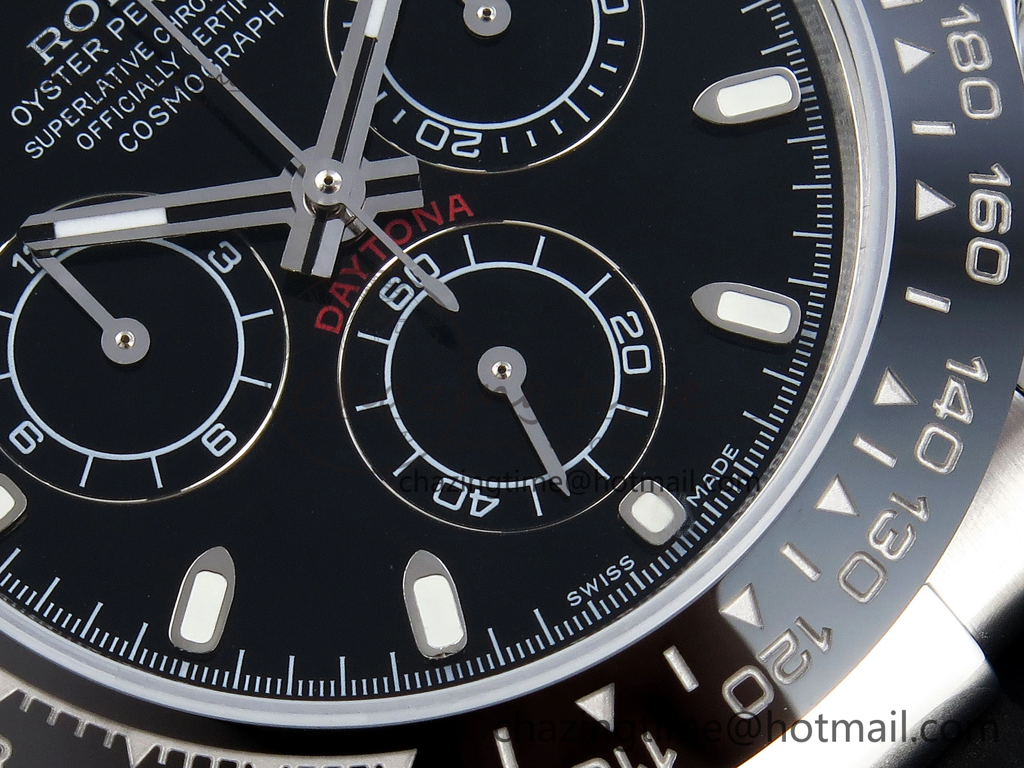Original DAYTONA 116519 SS OMF BEST EDITION BLACK DIAL ON OYSTERFLEX STRAP A7750 (SLIM MOVEMENT) 1788
