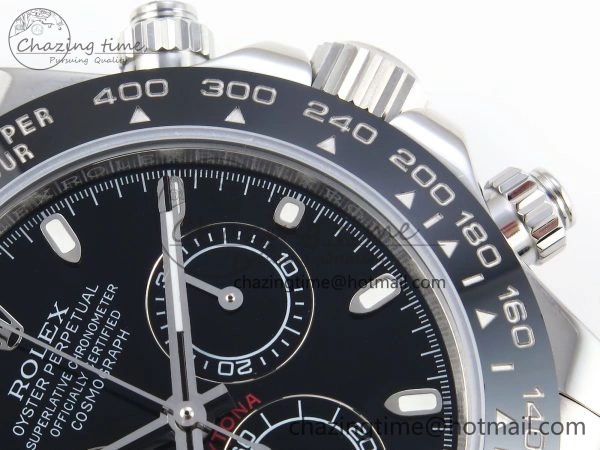 Original DAYTONA 116519 SS OMF BEST EDITION BLACK DIAL ON OYSTERFLEX STRAP A7750 (SLIM MOVEMENT) 1788