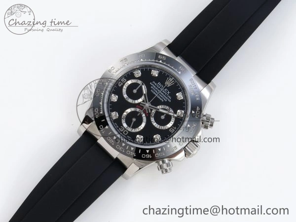 DAYTONA 116519 SS OMF BEST EDITION BLACK DIAMONDS DIAL ON OYSTERFLEX STRAP A7750 (SLIM MOVEMENT) Functional 1792
