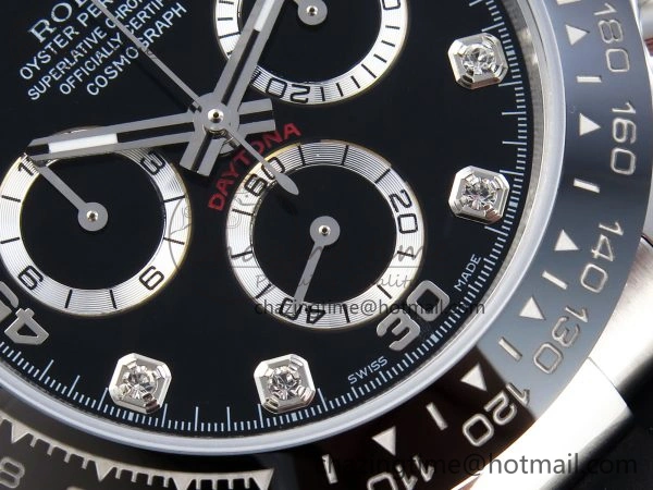 DAYTONA 116519 SS OMF BEST EDITION BLACK DIAMONDS DIAL ON OYSTERFLEX STRAP A7750 (SLIM MOVEMENT) Functional 1792
