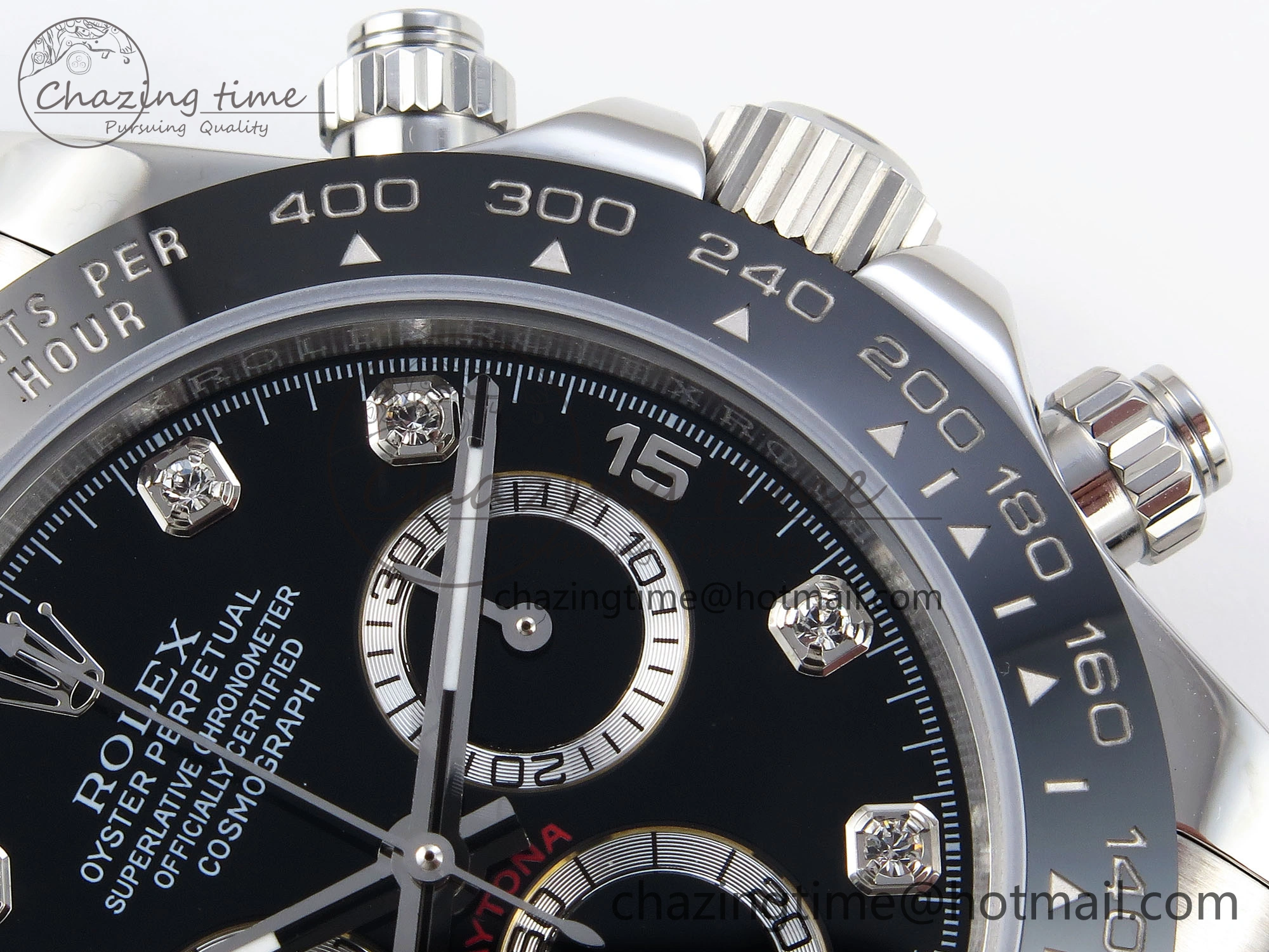 DAYTONA 116519 SS OMF BEST EDITION BLACK DIAMONDS DIAL ON OYSTERFLEX STRAP A7750 (SLIM MOVEMENT) Functional 1792