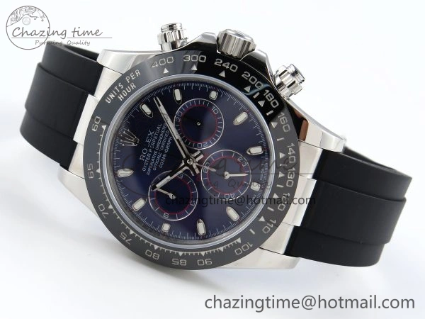Functional DAYTONA 116519 SS OMF BEST EDITION BLUE DIAL ON OYSTERFLEX STRAP A7750 (SLIM MOVEMENT) 1789