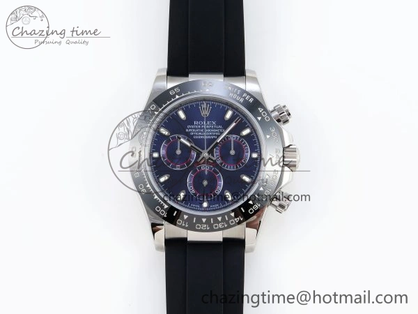 Functional DAYTONA 116519 SS OMF BEST EDITION BLUE DIAL ON OYSTERFLEX STRAP A7750 (SLIM MOVEMENT) 1789