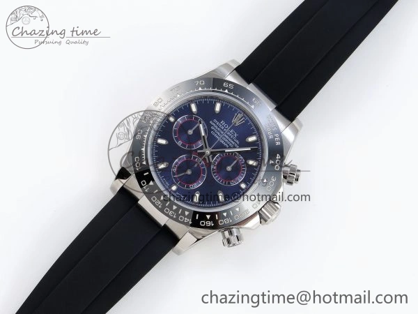 Functional DAYTONA 116519 SS OMF BEST EDITION BLUE DIAL ON OYSTERFLEX STRAP A7750 (SLIM MOVEMENT) 1789