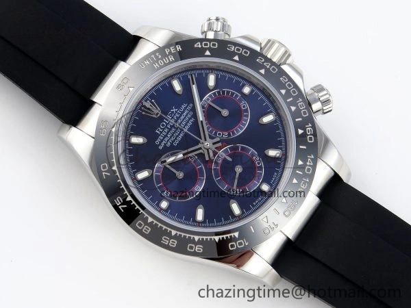 Functional DAYTONA 116519 SS OMF BEST EDITION BLUE DIAL ON OYSTERFLEX STRAP A7750 (SLIM MOVEMENT) 1789