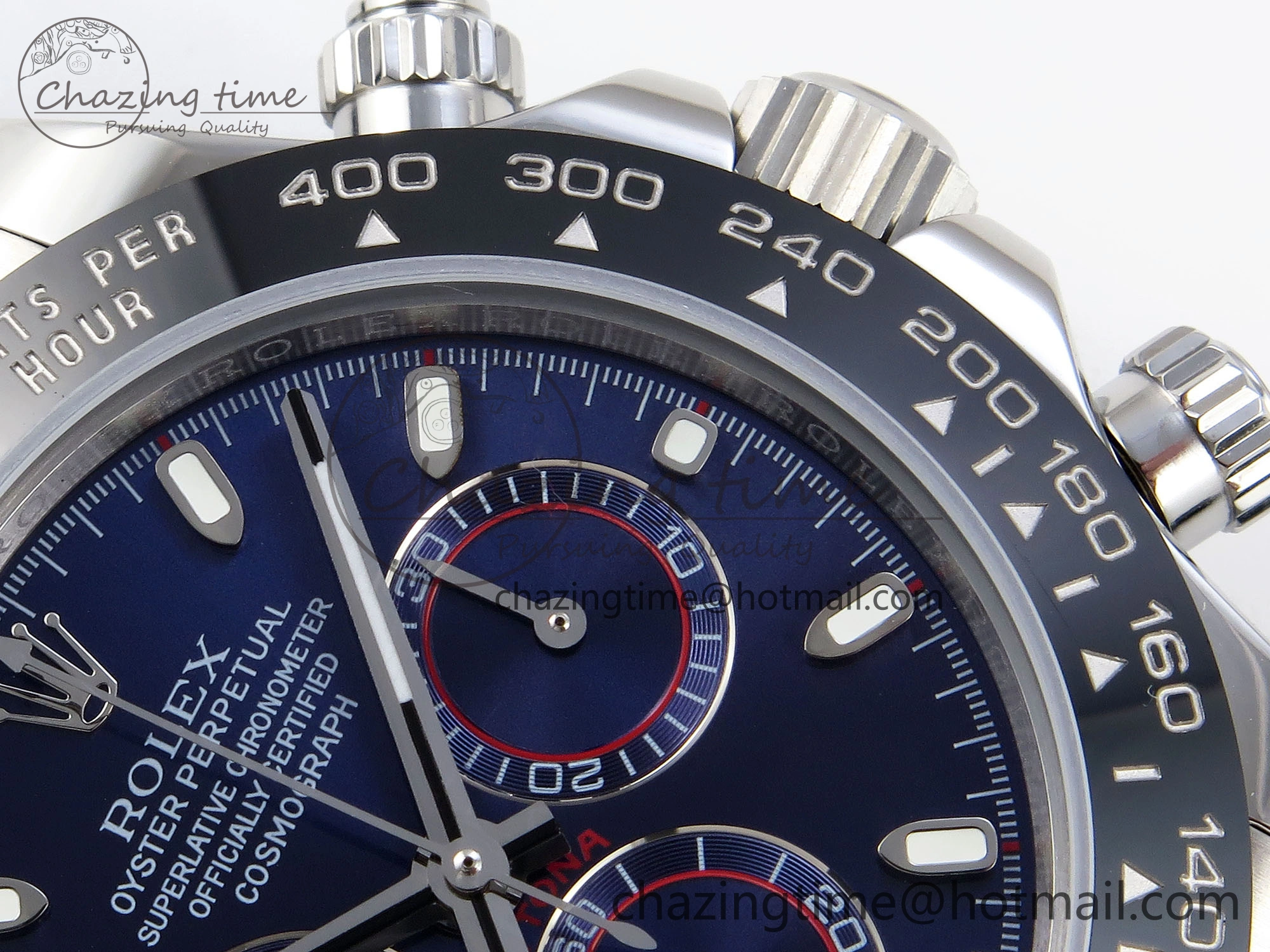 Functional DAYTONA 116519 SS OMF BEST EDITION BLUE DIAL ON OYSTERFLEX STRAP A7750 (SLIM MOVEMENT) 1789