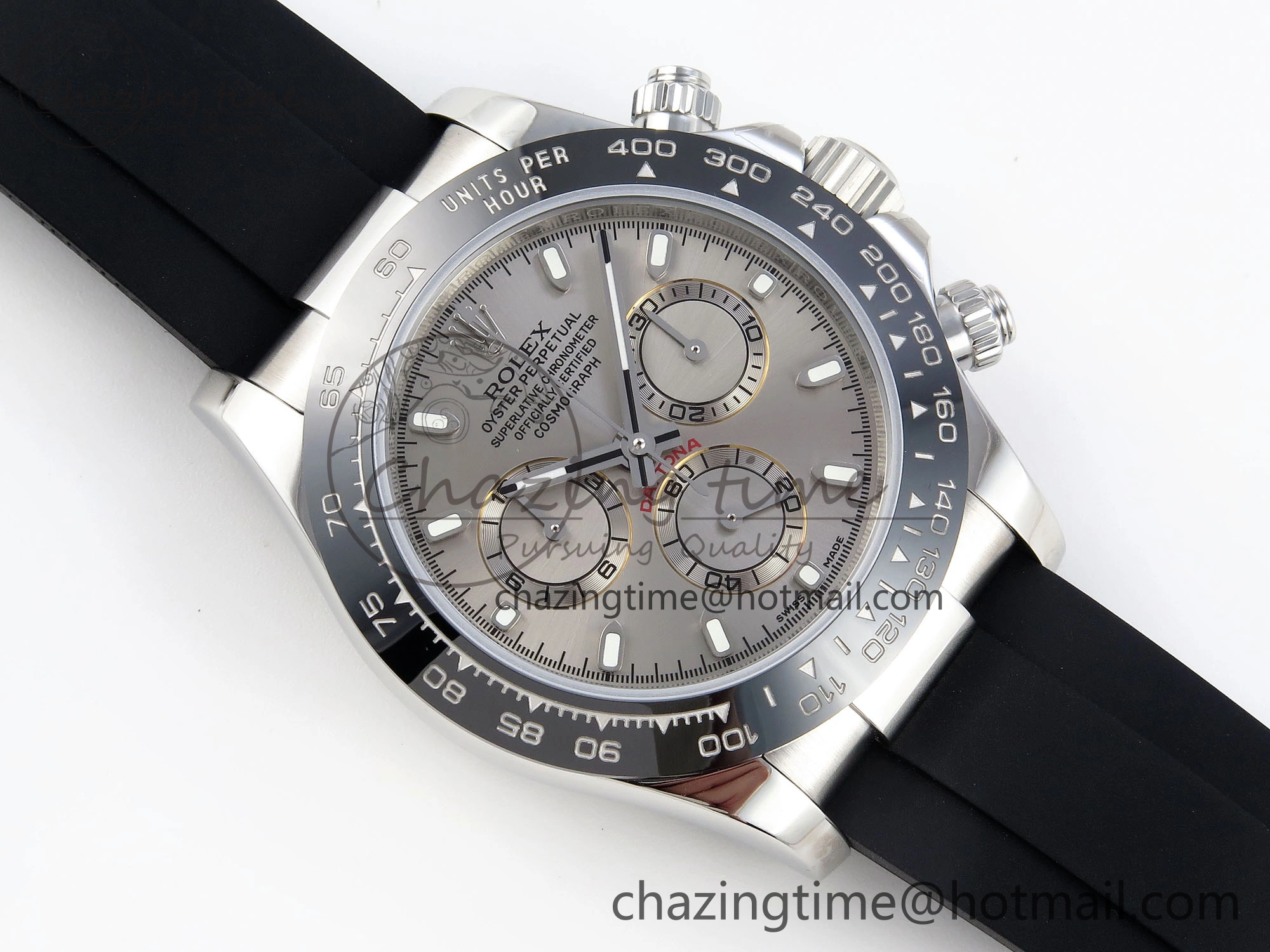 DAYTONA 116519 SS OMF BEST EDITION GRAY DIAL ON OYSTERFLEX STRAP A7750 (SLIM MOVEMENT) Compact 1791