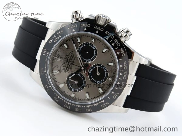 FastDry DAYTONA 116519 SS OMF BEST EDITION GRAY BLACK DIAL ON OYSTERFLEX STRAP A7750 (SLIM MOVEMENT) 1790