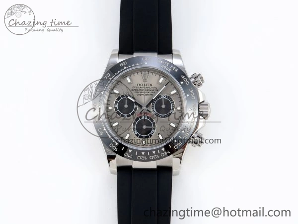 FastDry DAYTONA 116519 SS OMF BEST EDITION GRAY BLACK DIAL ON OYSTERFLEX STRAP A7750 (SLIM MOVEMENT) 1790