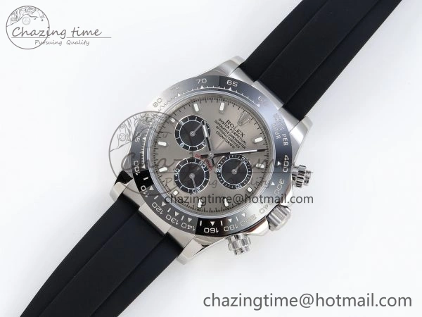 FastDry DAYTONA 116519 SS OMF BEST EDITION GRAY BLACK DIAL ON OYSTERFLEX STRAP A7750 (SLIM MOVEMENT) 1790