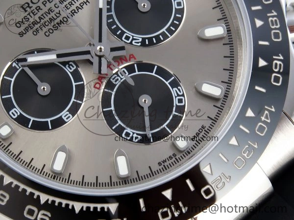 FastDry DAYTONA 116519 SS OMF BEST EDITION GRAY BLACK DIAL ON OYSTERFLEX STRAP A7750 (SLIM MOVEMENT) 1790