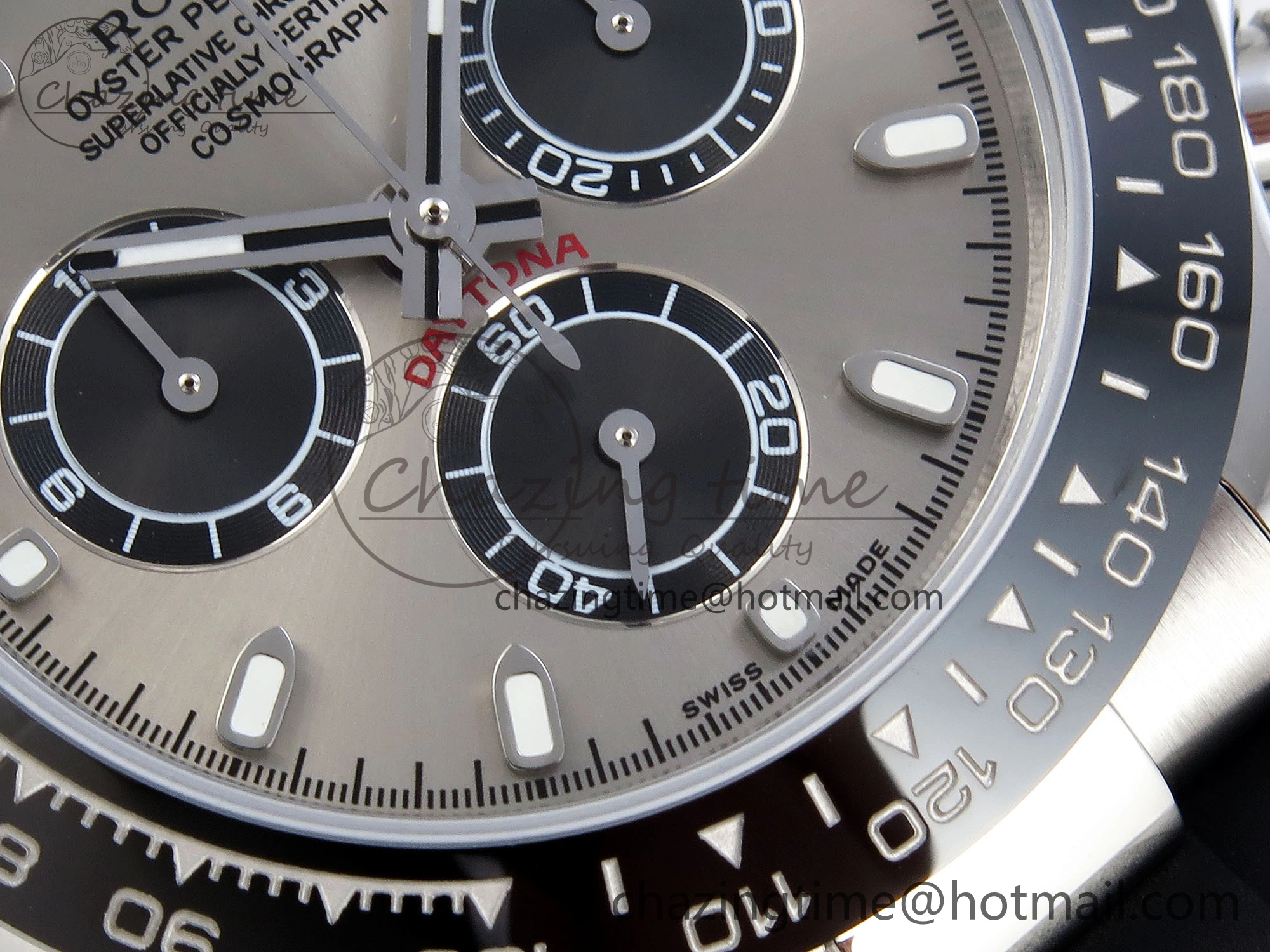 FastDry DAYTONA 116519 SS OMF BEST EDITION GRAY BLACK DIAL ON OYSTERFLEX STRAP A7750 (SLIM MOVEMENT) 1790