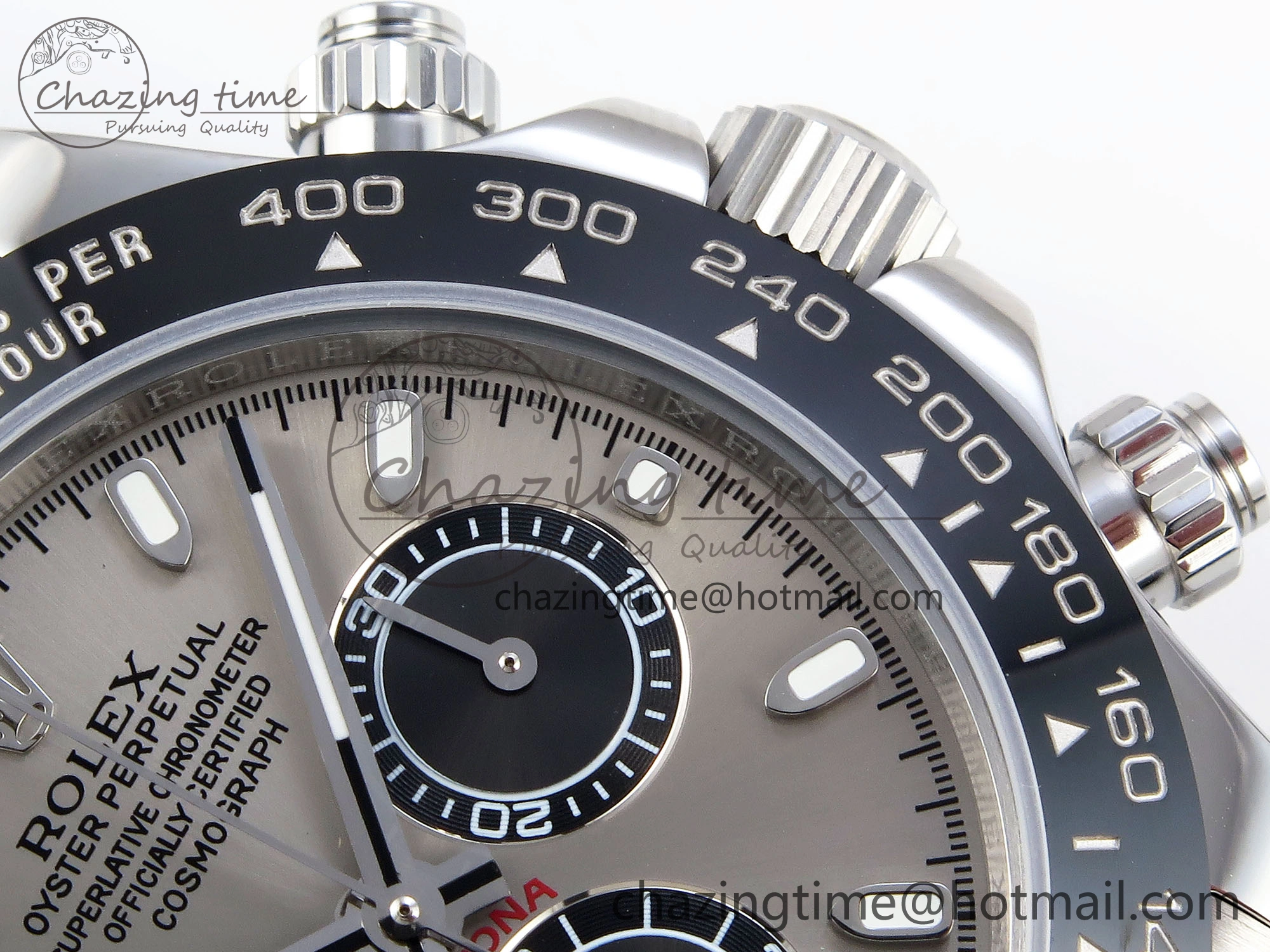 FastDry DAYTONA 116519 SS OMF BEST EDITION GRAY BLACK DIAL ON OYSTERFLEX STRAP A7750 (SLIM MOVEMENT) 1790