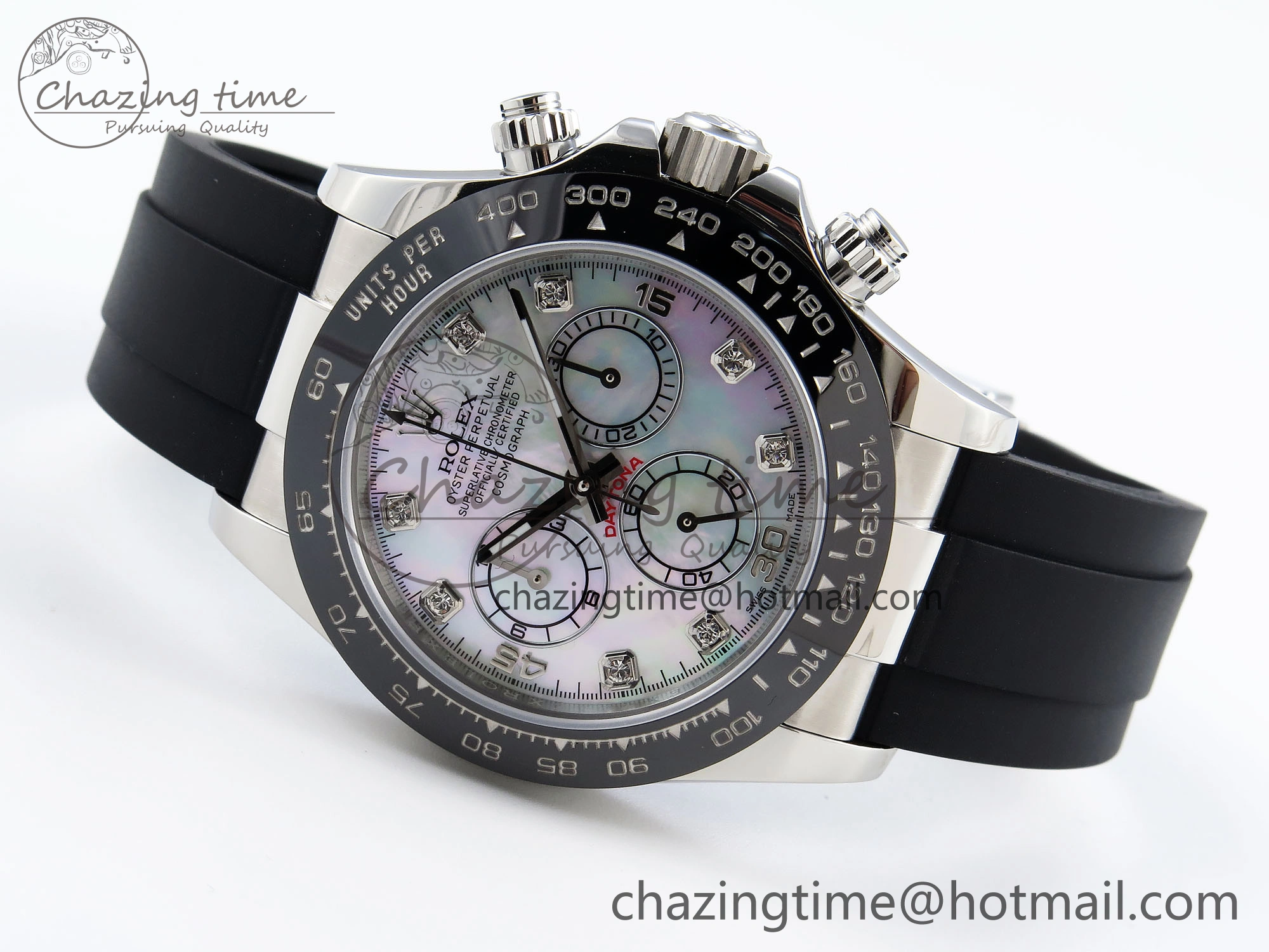 DAYTONA 116519 SS OMF BEST EDITION MOP DIAMONDS DIAL ON OYSTERFLEX STRAP A7750 (SLIM MOVEMENT) Durable 1786