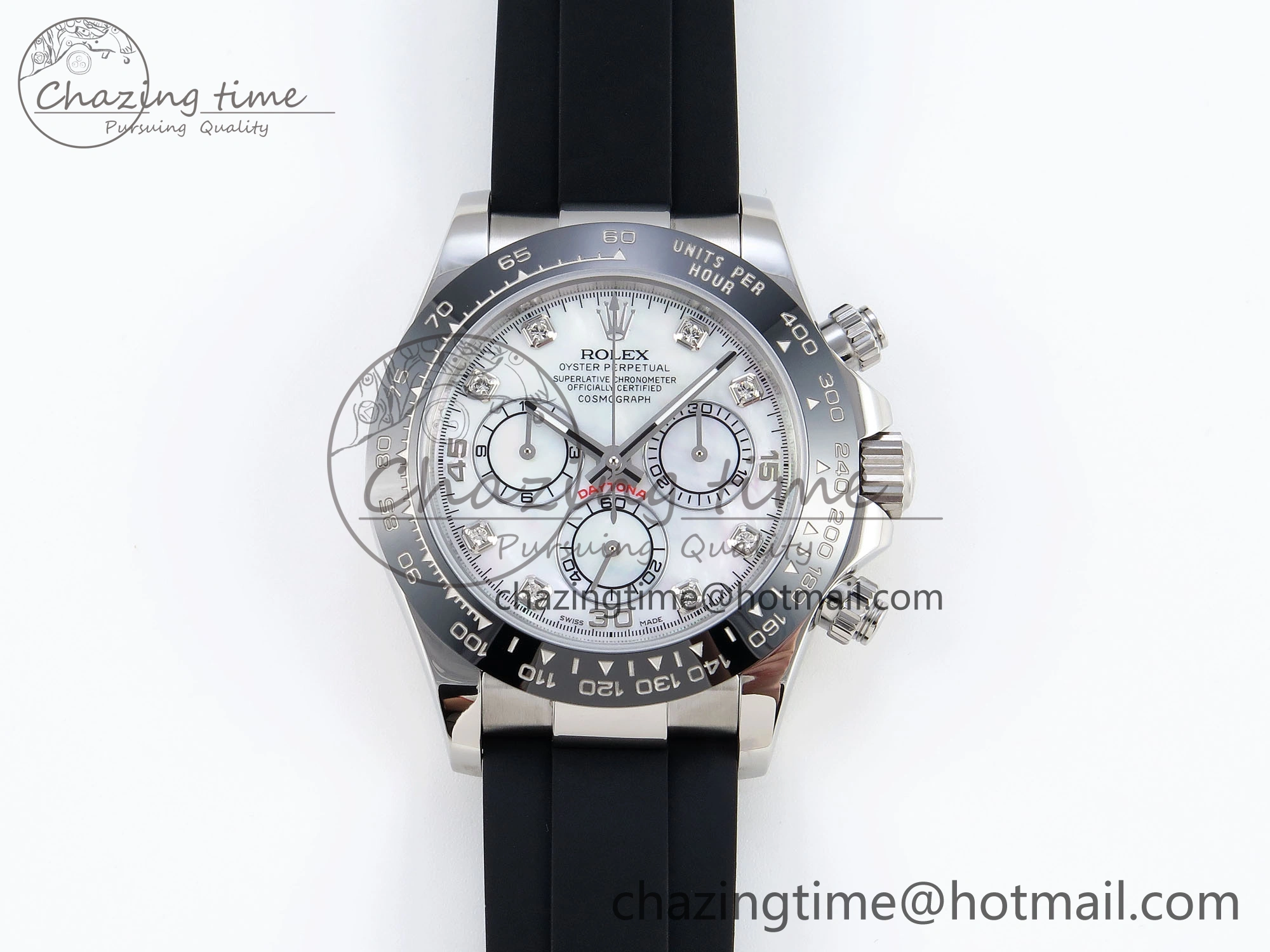 DAYTONA 116519 SS OMF BEST EDITION MOP DIAMONDS DIAL ON OYSTERFLEX STRAP A7750 (SLIM MOVEMENT) Durable 1786