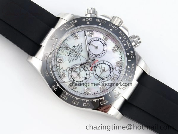 DAYTONA 116519 SS OMF BEST EDITION MOP DIAMONDS DIAL ON OYSTERFLEX STRAP A7750 (SLIM MOVEMENT) Durable 1786
