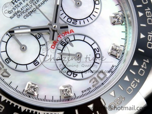 DAYTONA 116519 SS OMF BEST EDITION MOP DIAMONDS DIAL ON OYSTERFLEX STRAP A7750 (SLIM MOVEMENT) Durable 1786
