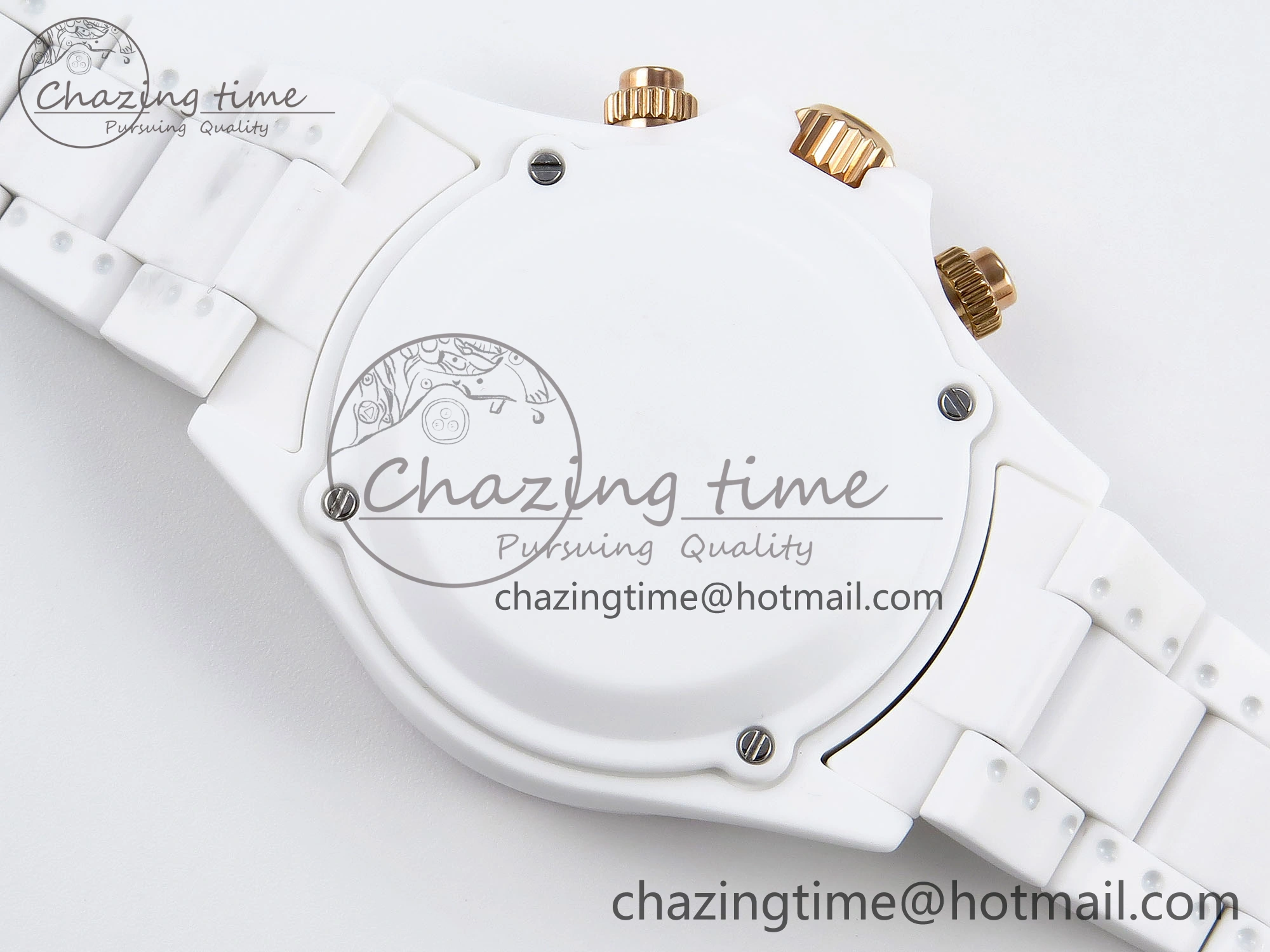 DAYTONA AET WHITE CERAMIC CASE AND BRACELET PINK DIAL NOOB BEST EDITION SA Vibrant 1806