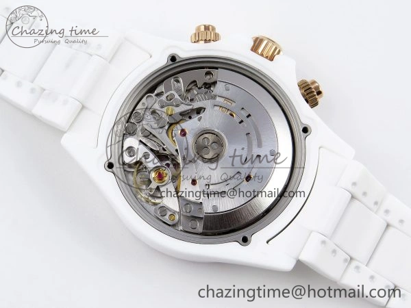 DAYTONA AET WHITE CERAMIC CASE AND BRACELET PINK DIAL NOOB BEST EDITION SA Vibrant 1806