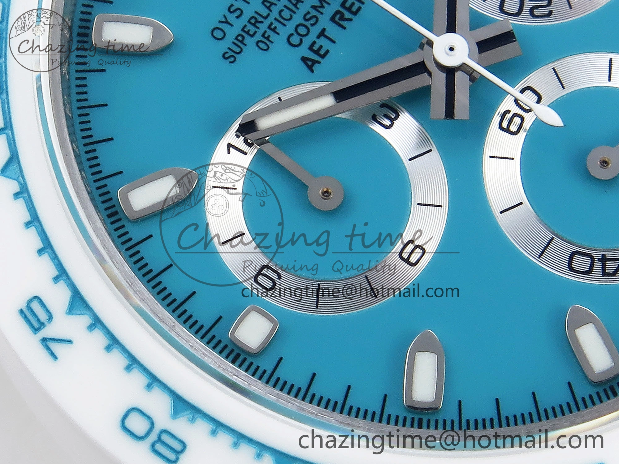 DAYTONA AET WHITE CERAMIC CASE AND BRACELET TIFFANY BLUE DIAL NOOB BEST EDITION SA ZeroBulk 1802