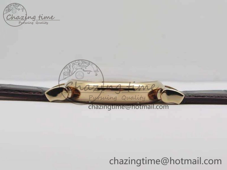 Comfortable Da Vinci IW356601 RG MKF 1:1 Best Edition White Dial On Brown Leather Strap A 7230