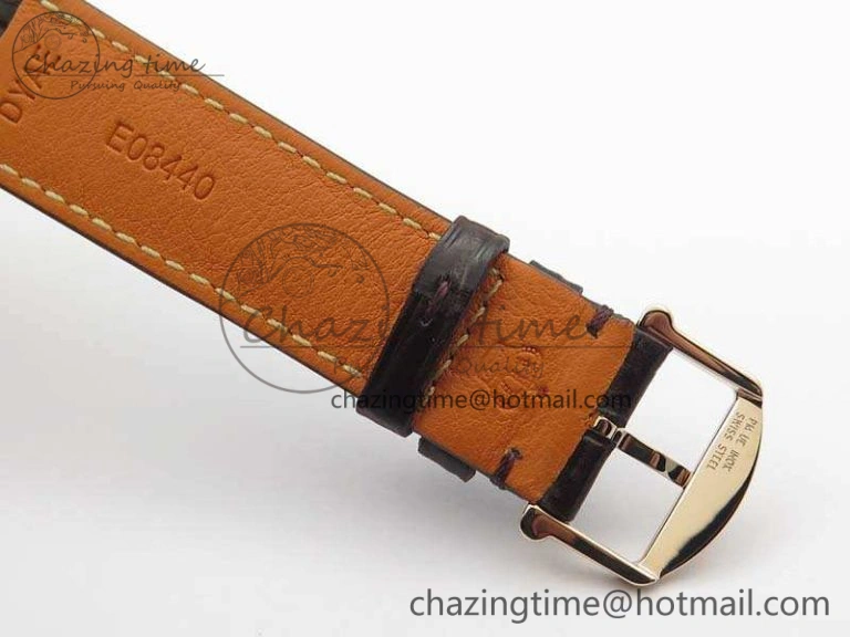 Comfortable Da Vinci IW356601 RG MKF 1:1 Best Edition White Dial On Brown Leather Strap A 7230