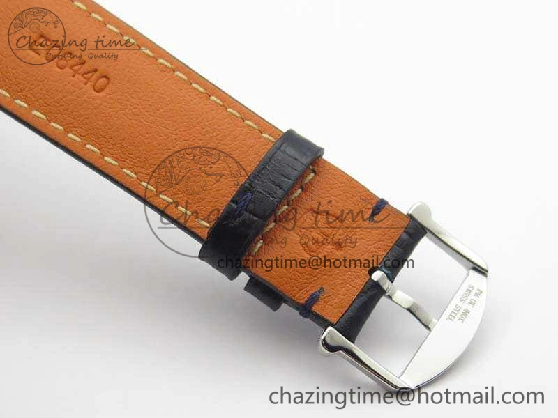 Affordable Da Vinci IW356601 SS MKF 1:1 Best Edition Blue Dial On Black Leather Strap A 7233