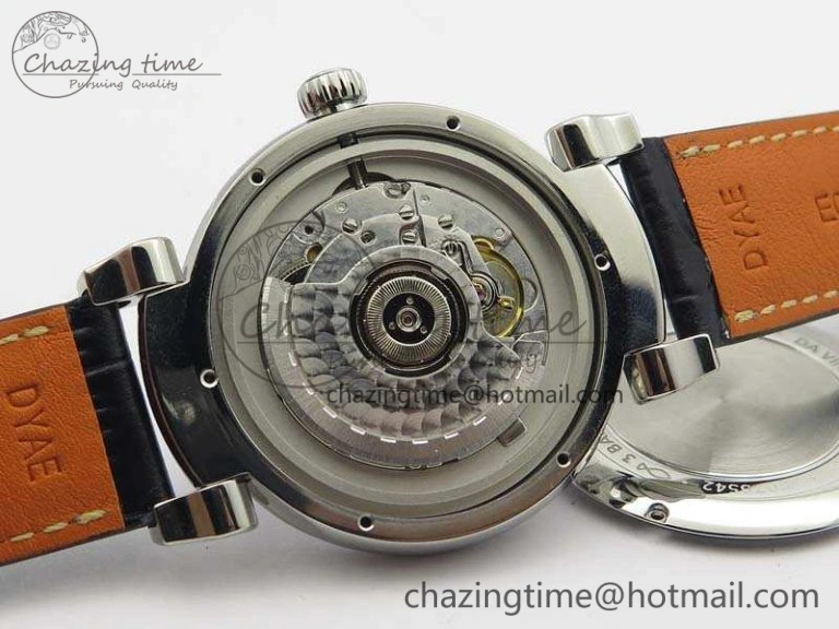 UrbanStyle Da Vinci IW356601 SS MKF 1:1 Best Edition White Dial On Black Leather Strap A 7232
