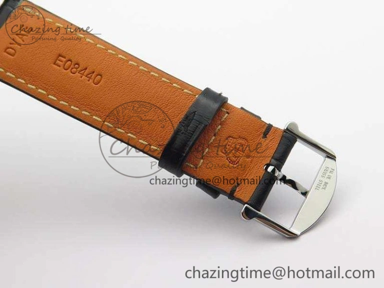 UrbanStyle Da Vinci IW356601 SS MKF 1:1 Best Edition White Dial On Black Leather Strap A 7232