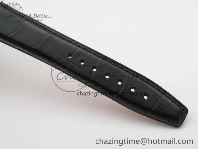 Compact Da Vinci IW356601 SS TW 1:1 Best Edition Blue Dial On Black Leather Strap A 7239