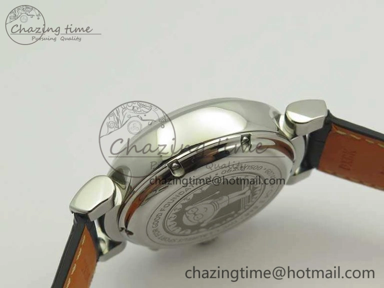 GoodFit Da Vinci IW393402 SS ZF 1:1 Best Edition Blue Dial On Black Leather Strap A 7211