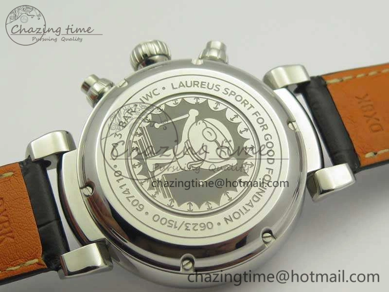 GoodFit Da Vinci IW393402 SS ZF 1:1 Best Edition Blue Dial On Black Leather Strap A 7211