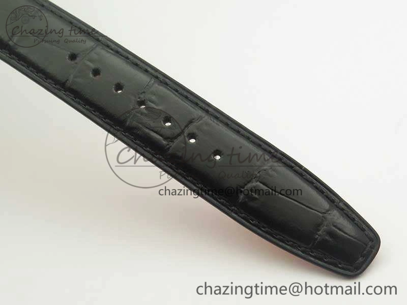 GoodFit Da Vinci IW393402 SS ZF 1:1 Best Edition Blue Dial On Black Leather Strap A 7211