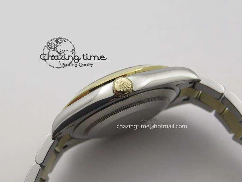 WellDesigned DateJust 116203 BP-Maker Best Edition SS YG Black Dial Diamond On Oyster Bracelet 36MM A 3978