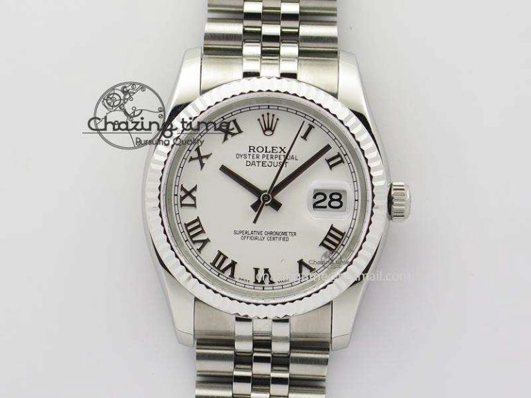 DateJust 116234 BP Best Edition SS Sliver Dial Roman Markers On SS Bracelet A2824 V Durable 3941