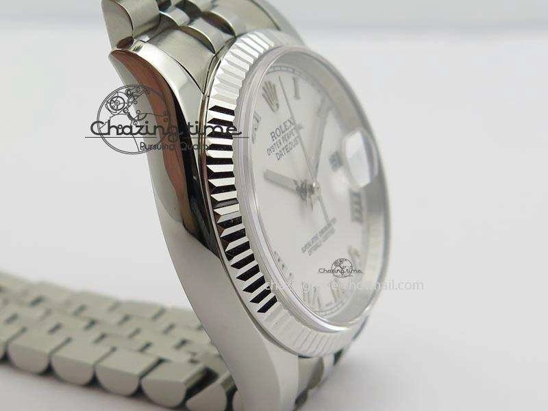 DateJust 116234 BP Best Edition SS Sliver Dial Roman Markers On SS Bracelet A2824 V Durable 3941