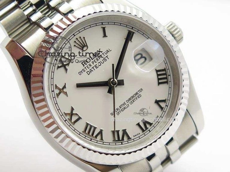 DateJust 116234 BP Best Edition SS Sliver Dial Roman Markers On SS Bracelet A2824 V Durable 3941
