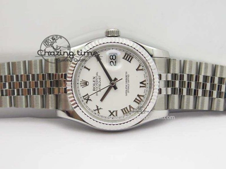 DateJust 116234 BP Best Edition SS Sliver Dial Roman Markers On SS Bracelet A2824 V Durable 3941