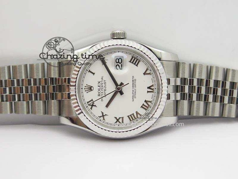 DateJust 116234 BP Best Edition SS Sliver Dial Roman Markers On SS Bracelet A2824 V Durable 3941
