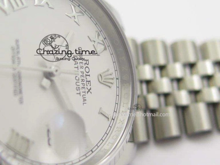 DateJust 116234 BP Best Edition SS Sliver Dial Roman Markers On SS Bracelet A2824 V Durable 3941