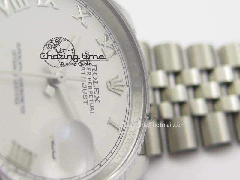 DateJust 116234 BP Best Edition SS Sliver Dial Roman Markers On SS Bracelet A2824 V Durable 3941