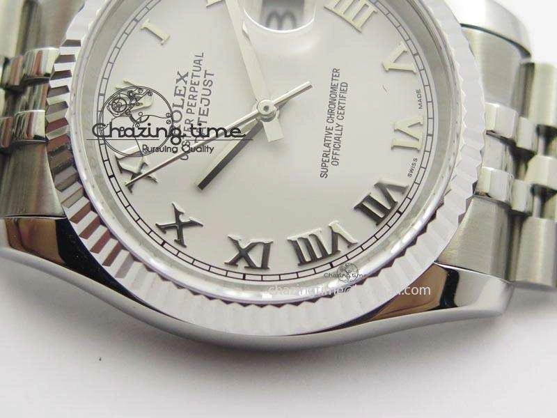 DateJust 116234 BP Best Edition SS Sliver Dial Roman Markers On SS Bracelet A2824 V Durable 3941