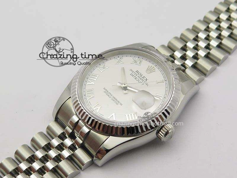 DateJust 116234 BP Best Edition SS Sliver Dial Roman Markers On SS Bracelet A2824 V Durable 3941