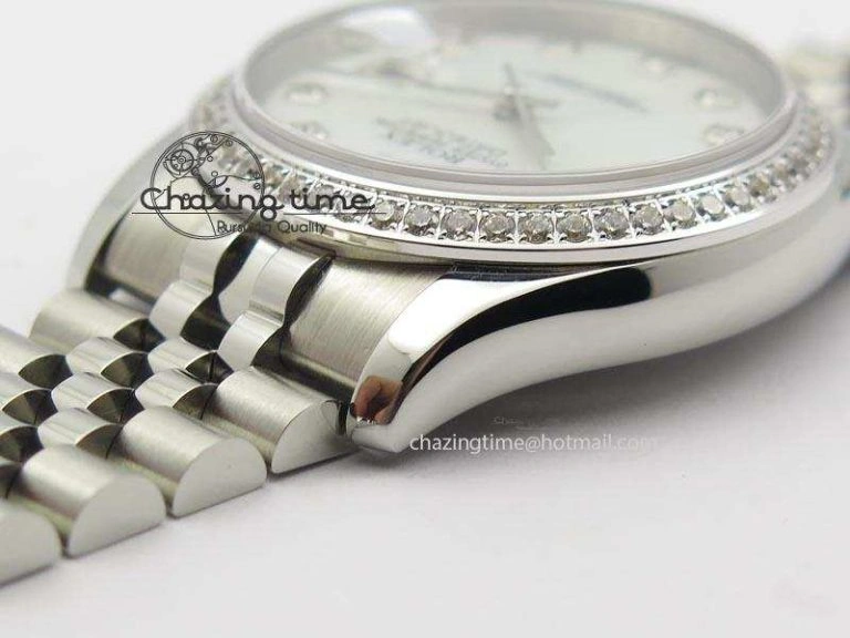 DateJust 116234 BP Best Edition SS White MOP Dial Diamond Markers On SS Bracelet A2824 V SunProtective 3943