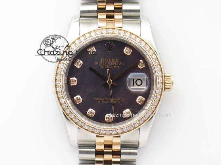 DateJust 116234 BP Best Edition SS RG Gray MOP Dial On SS Bracelet A2824 V Classic 3936