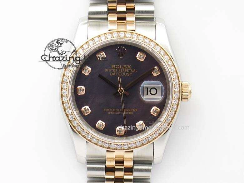 DateJust 116234 BP Best Edition SS RG Gray MOP Dial On SS Bracelet A2824 V Classic 3936