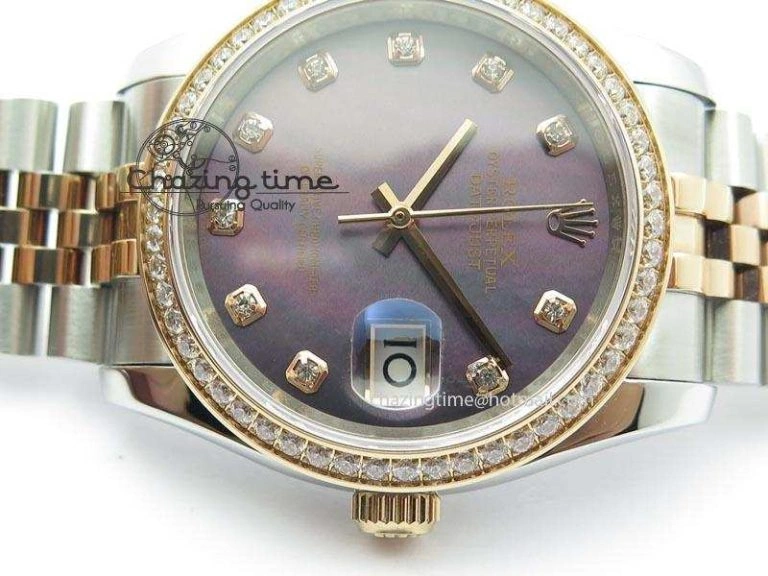 DateJust 116234 BP Best Edition SS RG Gray MOP Dial On SS Bracelet A2824 V Classic 3936